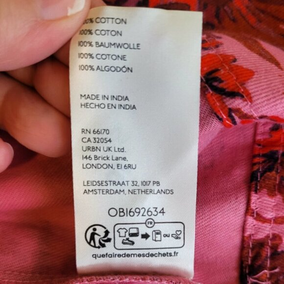 Pink/Red Anthropologie Pilcro Shift Dress, Size Large - Picture 13 of 14